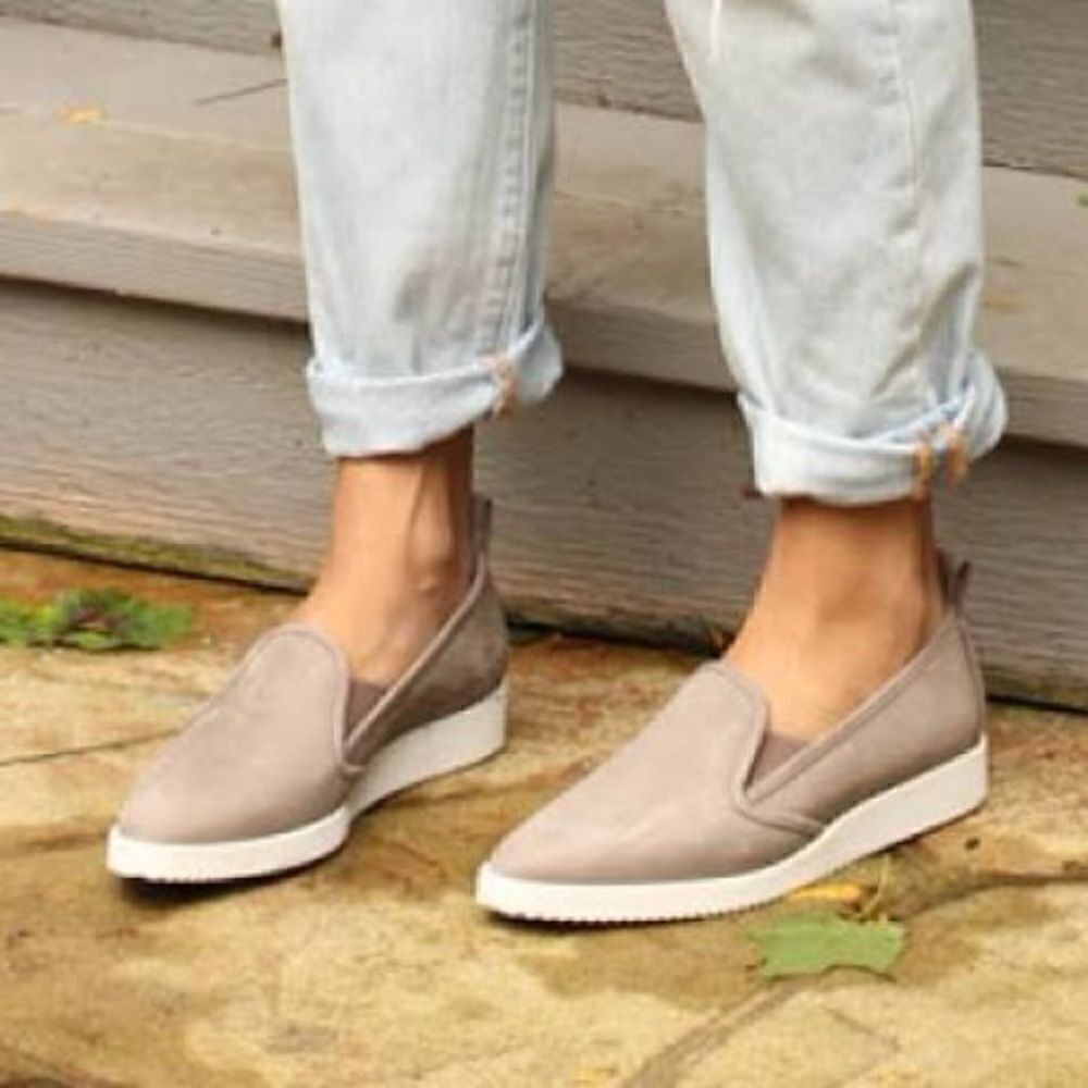 Everlane Nubuck Street Shoe Loafers Slip On Beige Size 6.5 - Picture 2 of 10
